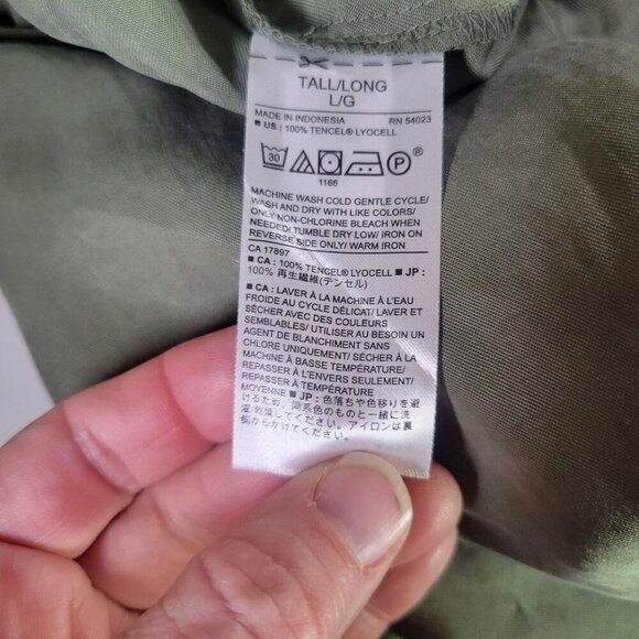 Banana Republic Women OD Green Sleeveless Romper With Pockets Size Tall L - Picture 5 of 14